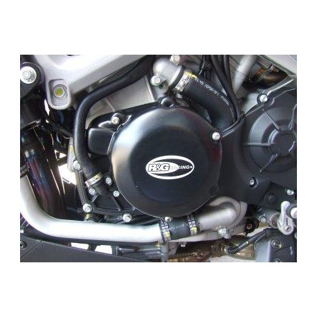 Couvre-carter gauche R&G RACING noir Aprilia RSV4 15/17