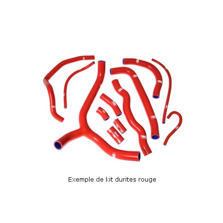 Durites de radiateur SAMCO type origine rouge - 6 durites Kawasaki ZX10R 11/15