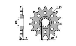 Triumph Daytona 675 Pignon PBR acier Racing pas 520 type 2167