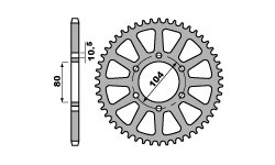 KAWASAKI ZX10R/ZX6R Couronne PBR Racing alu ultra-light anodisé dur pas 520 type 478