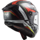 Casque LS2 Thunder FF805 Carbon Racing Rouge Blanc