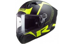 Casque LS2 Thunder FF805 Carbon Racing Rouge Blanc