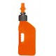 Bidon d'essence TUFF JUG 10L orange translucide/bouchon orange